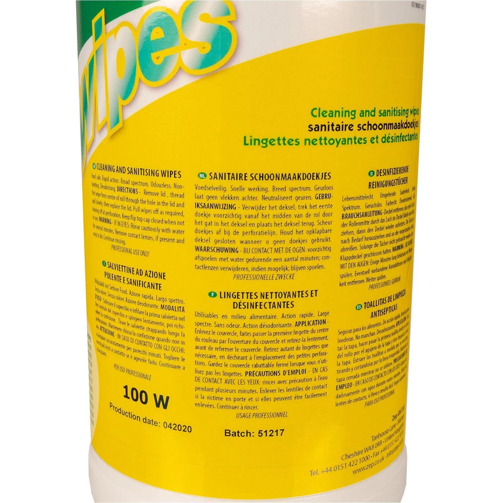 Desinfecterende doekjes Bioclene Swipes 100 st