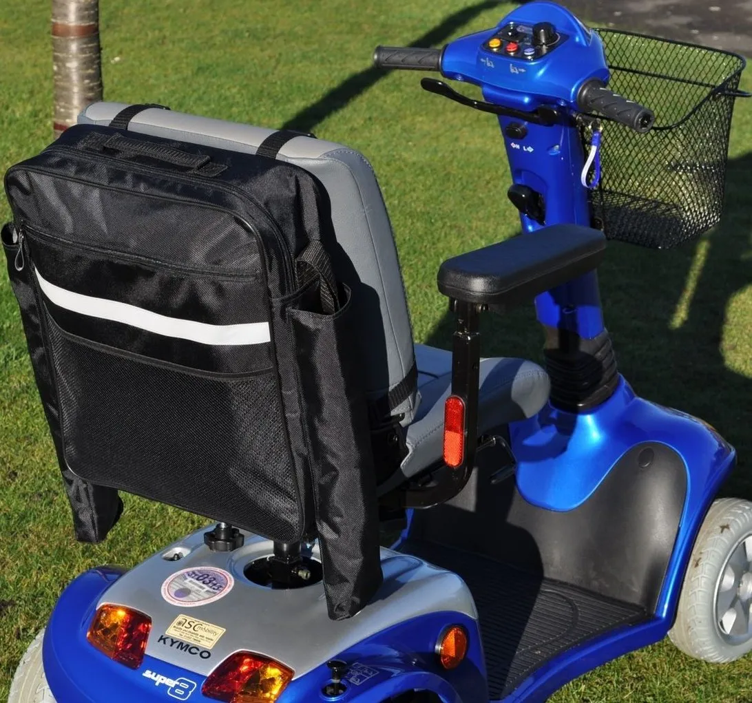 Scootmobieltas met stokhouder Zwart