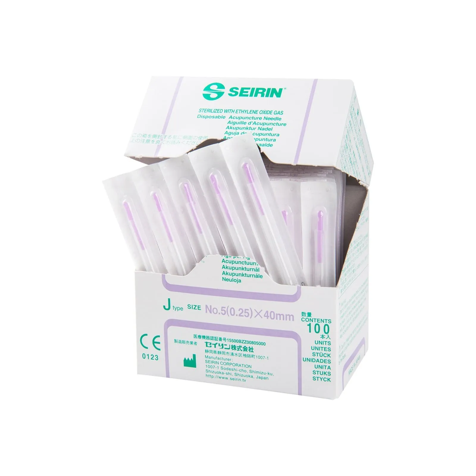 Seirin J-Type no 5 Dry Needling naalden 0,25 x 40 mm