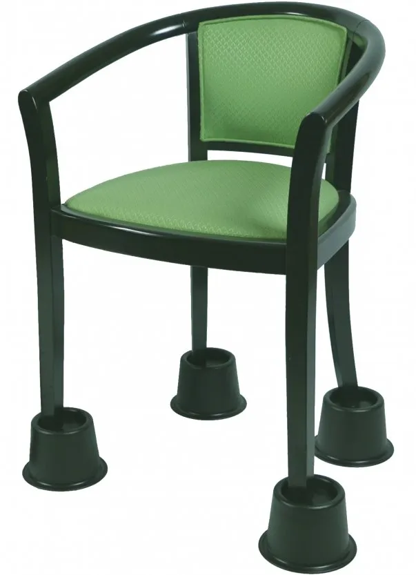 Bedverhoger set 4 stuks Hoog 14 cm Zwart