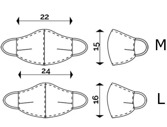 Wasbaar mondkapje stof Army
