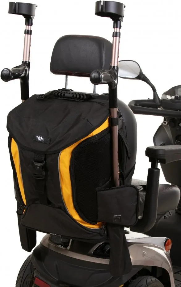 tas voor scootmobiel torba go zwart geel