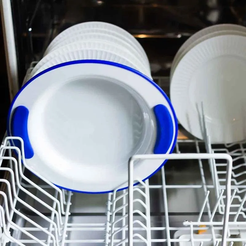 Warmhoudbord Groot Ornamin Blauw-Wit