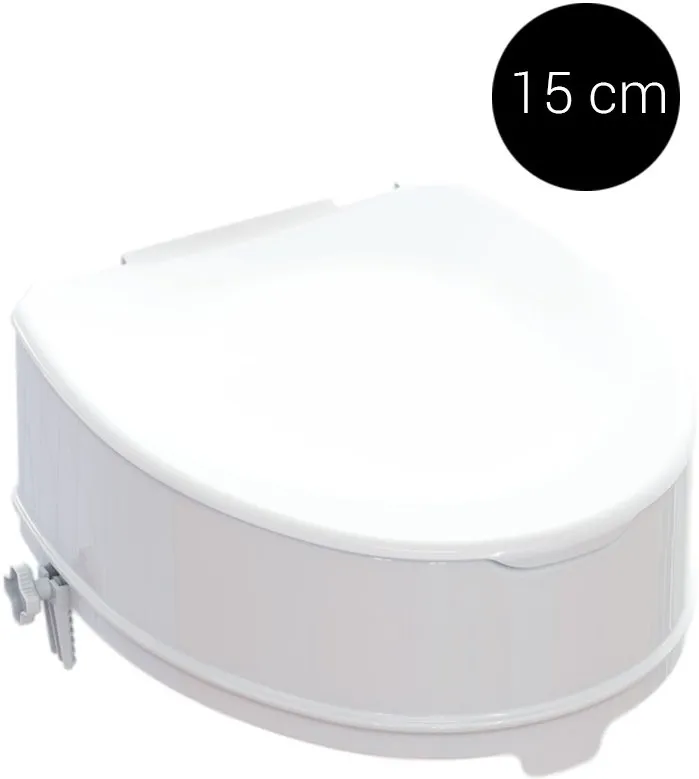 Toiletverhoger met deksel 15 cm