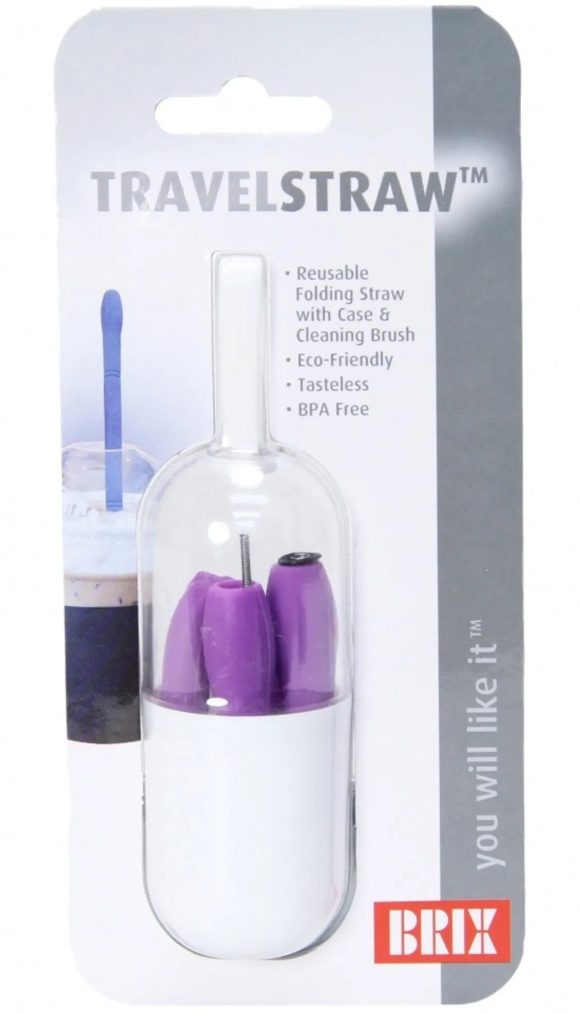 Opvouwbaar rietje Travel straw