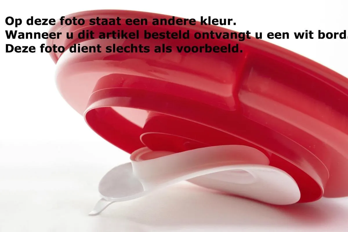 vakkenbord met zuignap wit