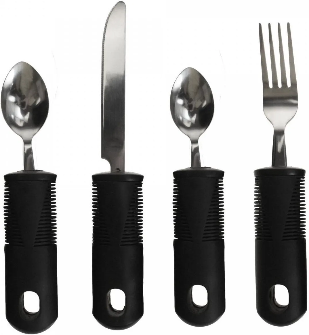 verdikt bestek set zwart 4-delig