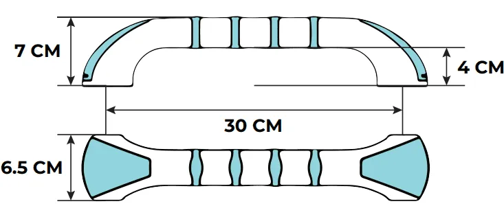 Wandbeugel wit 30 cm Prima