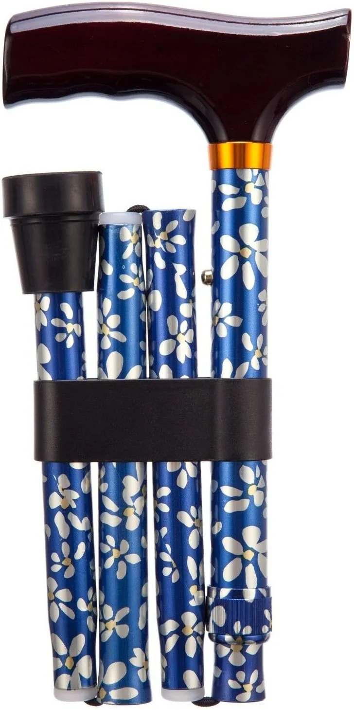 Wandelstok opvouwbaar Gebloemd