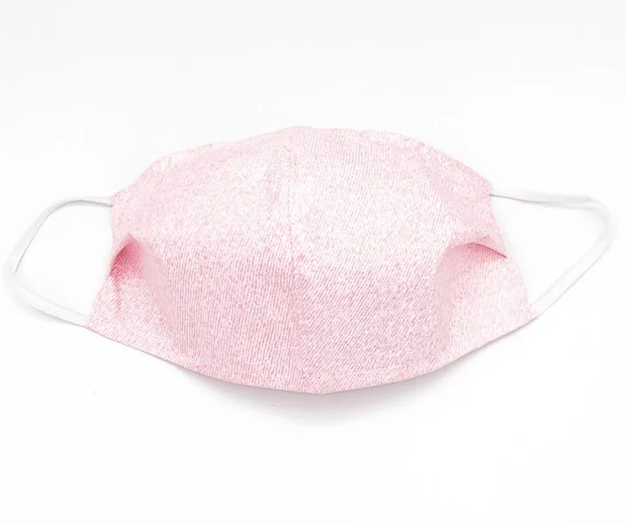 Wasbare mondkapjes stof Roze Denim 50 st - Large