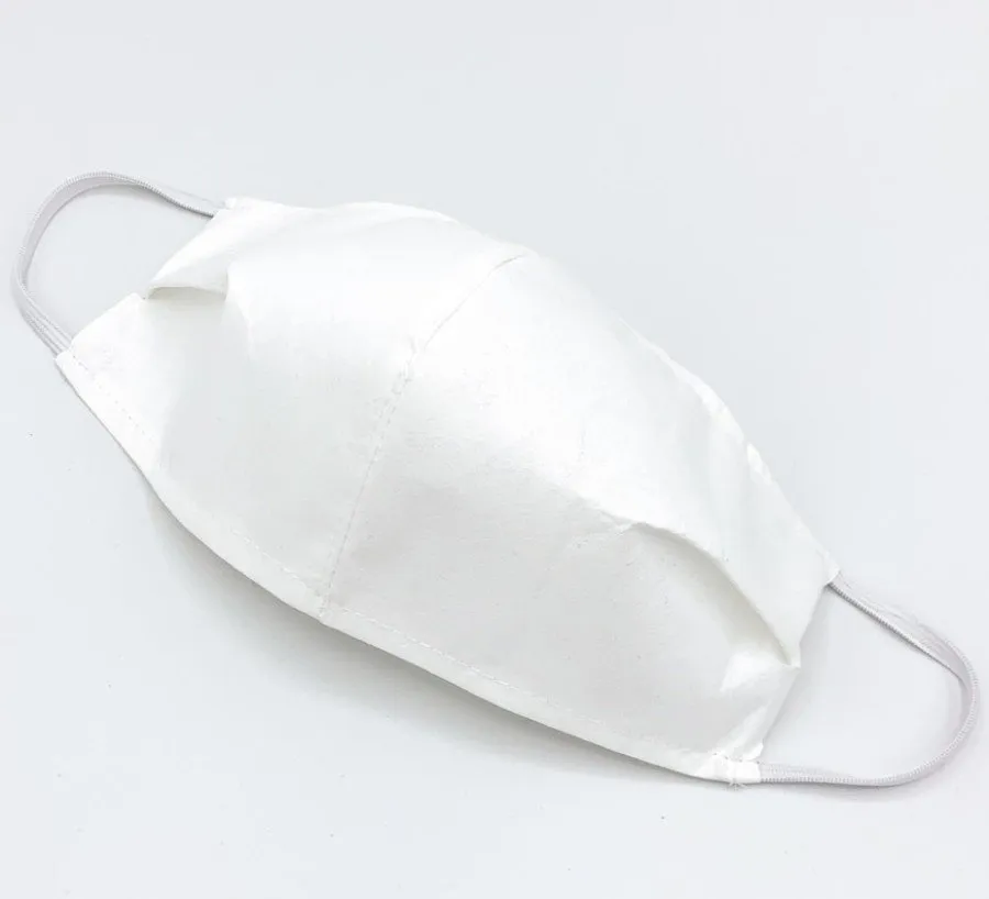 Wasbare mondkapjes stof Wit 50 stuks