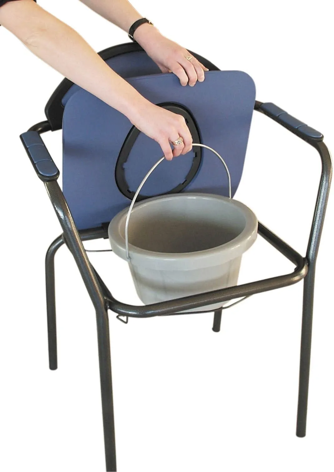 Toiletstoel verstelbaar Blauw