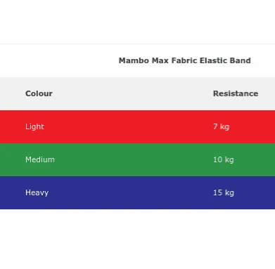 Fitness band met lussen Mambo Max