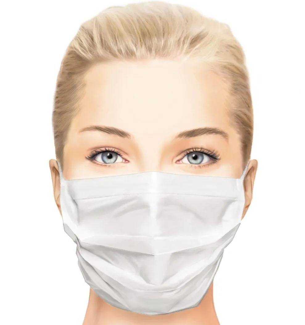 Wegwerp mondkapjes Wit 6 stuks