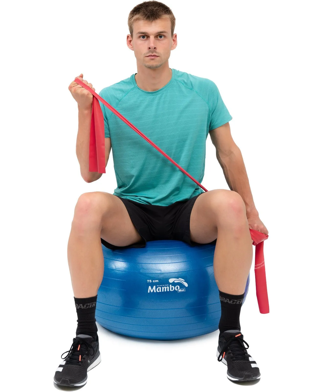 Yoga ball 75 cm Blauw Mambo Max